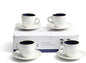 Bacimi® Cappuccino Cups and Saucers Set of 4 – 8.7oz Thick Barista Style by Bacimi