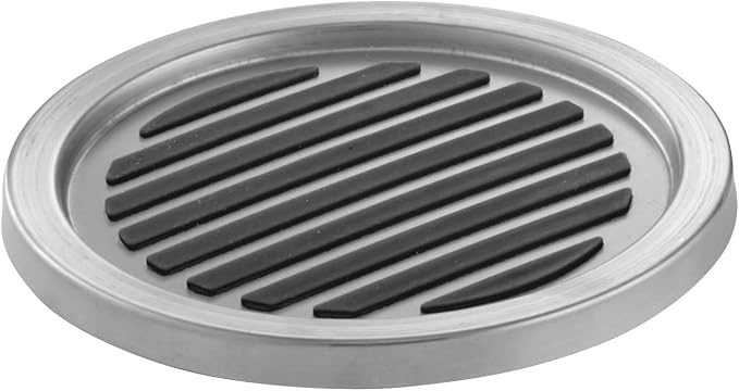 iDesign Forma Brushed Stainless Steel Drink Coasters by iDesign