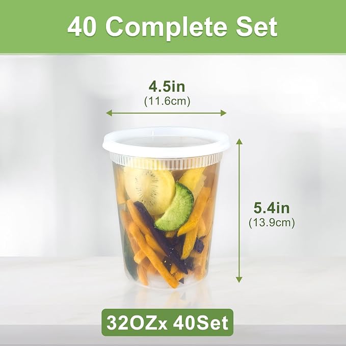 Dipoo 40 Sets Deli Containers - Image 2