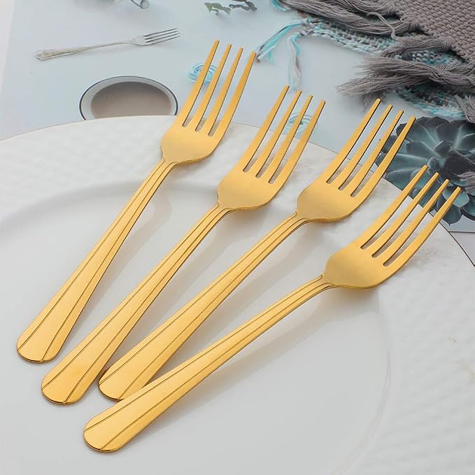 12 Pieces Dinner Fork, Stainless Steel Silverware Forks, 7.1 Inches Metal Fork - Image 2