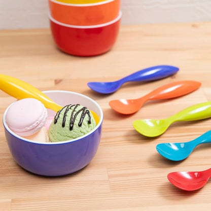 Set of 6 Small ColorPop Melamine Bowls, 4.5" 14.3 OZ, Bright and Versatile - Image 6