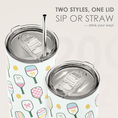 SANDJEST Pickleball Tumbler 20oz, Stainless Steel Travel Cup - Image 5