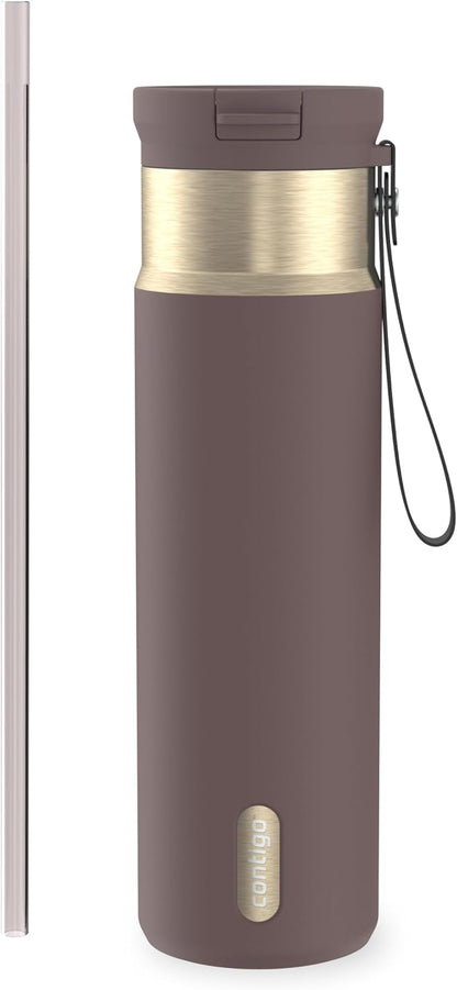 Contigo SnapSeal 24 oz Stainless Steel Vacuum-Insulated Water Bottle by Unknown
