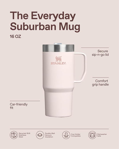 STANLEY The Everyday Suburban Mug | 16 oz | Drink Through Lid | Cup - Image 7