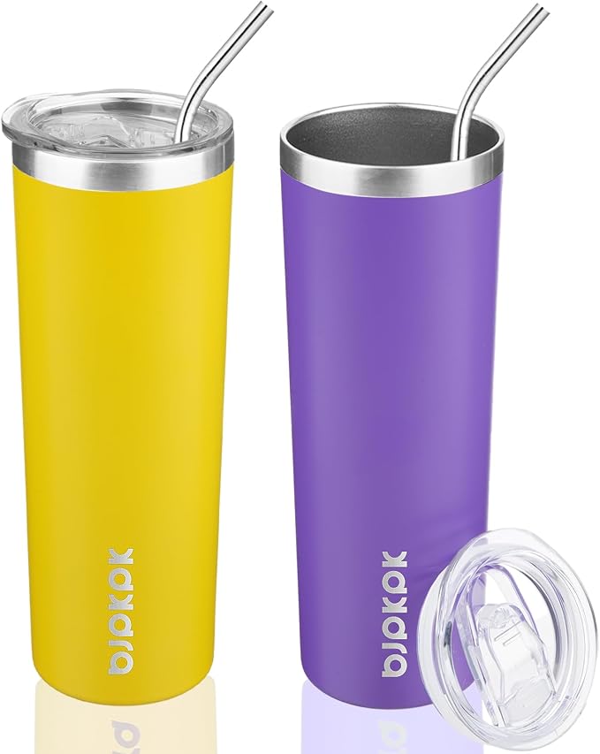 BJPKPK 20 oz 2 Pack Skinny Tumbler by BJPKPK