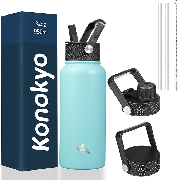 Konokyo 32 oz Insulated Stainless Steel Water Bottle by Konokyo