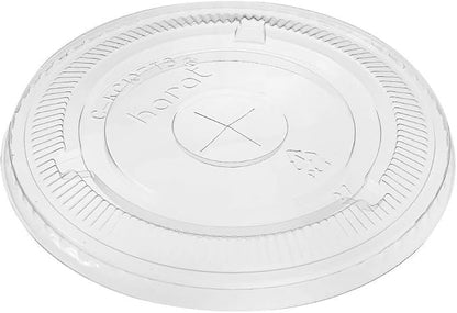 Karat C-KCL1045 PET Flat Lid, Fits 32 oz 104.5mm Diameter PP/Paper Cold Cup (Pack of 600)