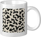 Minimalist Fragmented Angular Shapes Ceramic Cup, Elegant Coffee Mug Tee by Unknown