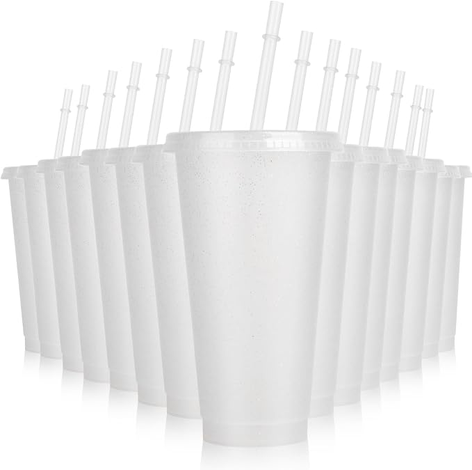 Hxezoc 16 Pieces Reusable Cups by Hxezoc