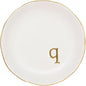 COLLECTIVE HOME - Ceramic Jewelry Tray, Decorative Trinket Dish for Rings Earrings Necklaces Bracelet Watch Keys, Birthday Mother's Day Christmas Gift for Women, 4.75", White Surface (Q)
