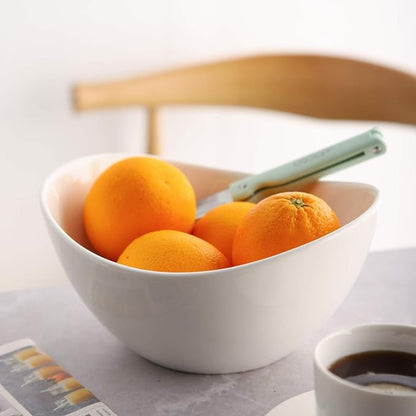 Samsle Porcelain Large Serving Bowl Set, 48 Oz Big Salad bowls, Large Serving - Image 7