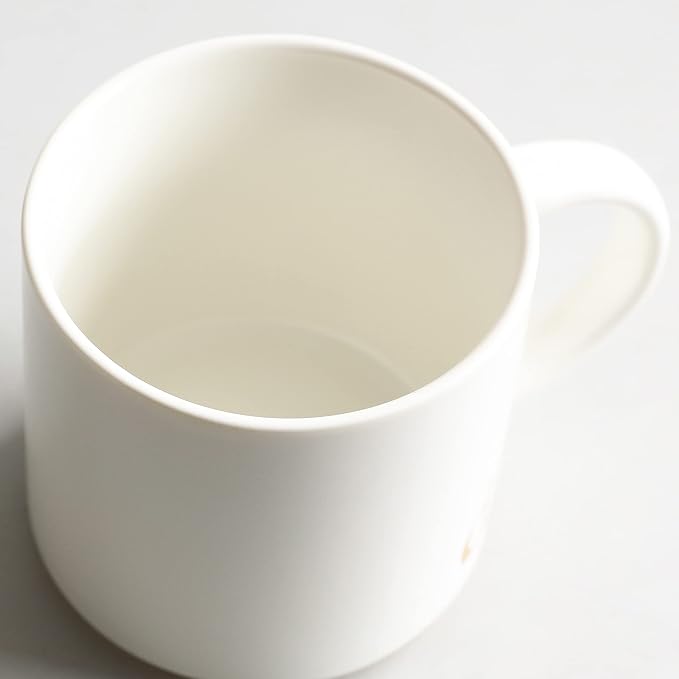 COLLECTIVE HOME Ceramic Coffee Mug, 15 oz Monogram Cup - Image 8