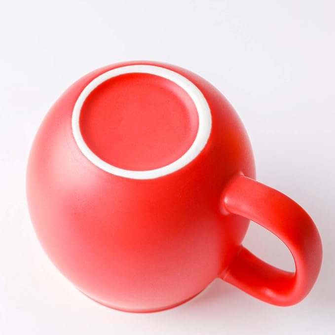 Yundu 12 OZ Matte Red Ceramics Teacup - Image 6