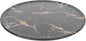 VALICLUD Creative Marble Pattern Steak Plate 10.2-inch round Imitation Porcelain Western Dinnerware Snack Dessert Tray for Household Dining and Entertaining