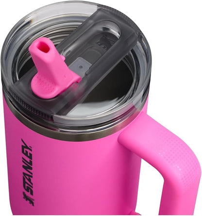 STANLEY Quencher ProTour Flipstraw Tumbler, 30 oz, Hot Pink | Built-In Straw & - Image 2