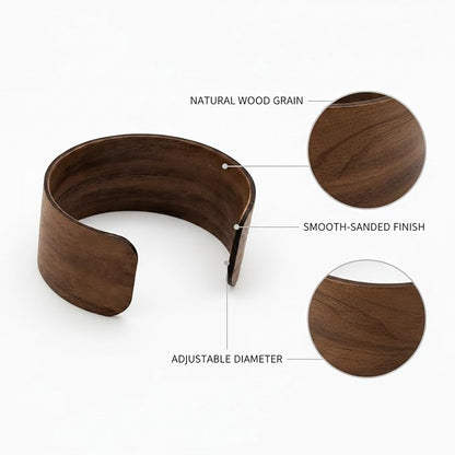 Office Desk & Home Coffee Station Accessory, Wooden Cup Sleeve - Image 6