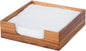 Acacia Napkin Holder for Table, 4 Non Slip Pads, Luncheon Paper Napkins by Phininia