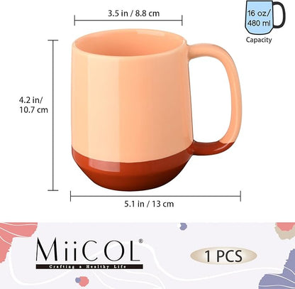 Miicol Ceramic Coffee Mug, 16 oz Large Coffee Cup, Tea Mug - Image 3
