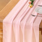 Pink Chiffon Table Runner Summer Boho Wedding Birthday Party Decor | 10ft by Socomi