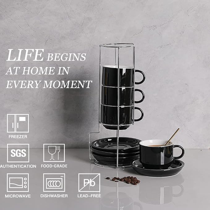 Sweejar Porcelain Cappuccino Cups - Image 2