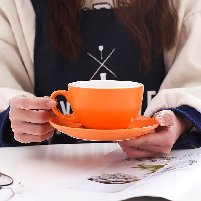 Coffeezone Americano Cup and Saucer Latte Art & Cappuccino - Image 2