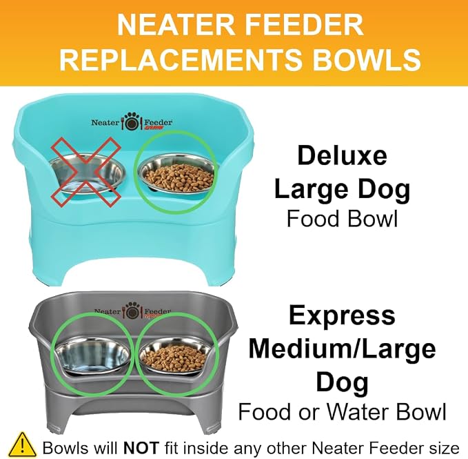 Neater Pet Brands 7 Cup Stainless Steel Dog Bowls, Dog Food Bowl & Water Bowl - Image 4