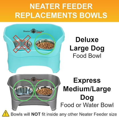 Neater Pet Brands 7 Cup Stainless Steel Dog Bowls, Dog Food Bowl & Water Bowl - Image 4