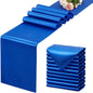 Royal Blue Satin Table Runner, 12x108 Inches, 4 Pack | Premium Satin, Smooth by VCUSUELER