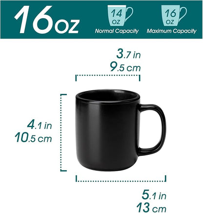 vancasso Stoneware Coffee Mugs Set, 16 oz Ceramic Coffee Cups - Image 2