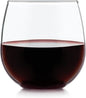 Libbey Stemless Red Wine Glasses, 16.75 Oz Classy, Wide Bowl Stemless Wine Glasses Set of 8, Chip Resistant Glasses Drinking Set for Get-Togethers