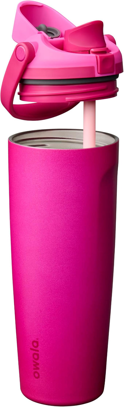 Owala FreeSip Sway Stainless Steel Water Bottle 30 oz Read My Lips - Image 2