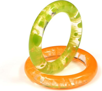 CLEENTABLE Napkin Rings Set of 12 - Epoxy Resin Napkin Holder Cuffs for Dinner Table Décor - Farmhouse Modern Serviette Rings for Weddings, Parties, Receptions, Banquets, Daily Use (Pastel)