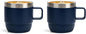 Zenbo 6 oz Espresso Mug with Handle, Ceramic-Lined 18/8 Stainless Steel | by Zenbo