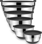 Umite Chef Mixing Bowls with Airtight Lids，6 piece Stainless Steel Metal by UmiteChef