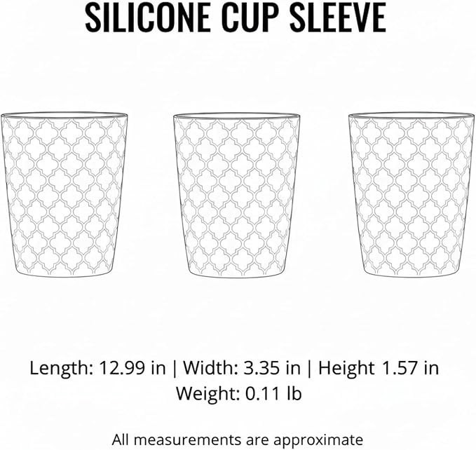 Silicone Cup Sleeve for 16oz and 20oz Mugs, Heat Insulation Grip for - Image 7