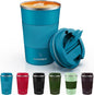 MOMSIV 12oz Travel Coffee Mug, Insulated Coffee Cup by MOMSIV
