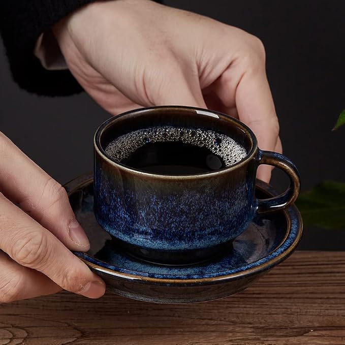 JIEMEI HOME Porcelain Stackable Espresso Cups - Image 2