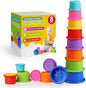 Colorful Stacking Cups for Babies and Toddlers, Montessori Play, Early Learning by Unknown