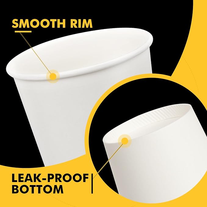 RACETOP 100 pack Disposable Coffee Cups - Image 3
