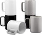 E-liu Large 15 Ounces Porcelain Coffee Mug Tea Mugs Set of 6 | Cups by Creatingwarmandrefinedlifestylekitchenandhomeessentials
