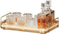 Seoneiro Whiskey Tray, Glass Cup Rack, Mug Holder, Coffee Cup Organizer, Bathroom Countertop with Drain Board Wine Glass Decorative Organizer, Food Tray, Kitchen Spice Rack