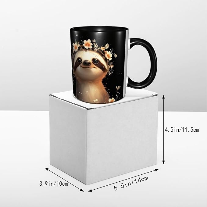 Yrebyou Sloth Coffee Mug 11oz Ceramic Cup - Image 5