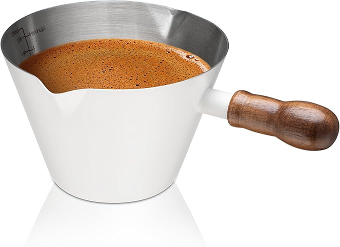 Amrules Espresso Cup, 6.8 oz/200 ml Stainless Steel Coffee Shot Measuring Cup by Amrules