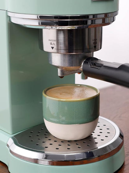 4oz Espresso Cups Set of 4, Cappuccino – Two-Tone Stackable Small Mugs - Image 7
