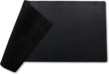 Genuine Leather Desk Pad, Office Desk Mat, Large Desk Blotter, Desk Protector, and Mouse Pad – 31.5" x 15.75" (1.8-2.0 mm) Black, Waterproof, Premium Quality for Desk Surface Protection and Comfort