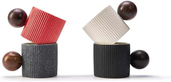Ceramic Mini Espresso Cups Demitasse Cups - Image 2