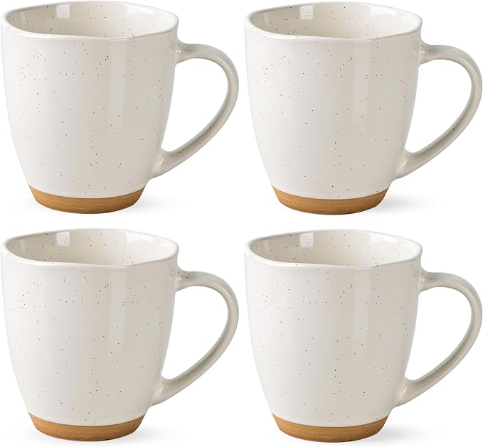 AmorArc 12oz Coffee Mugs, Ceramic Coffee Mugs set of 4 by AmorArc