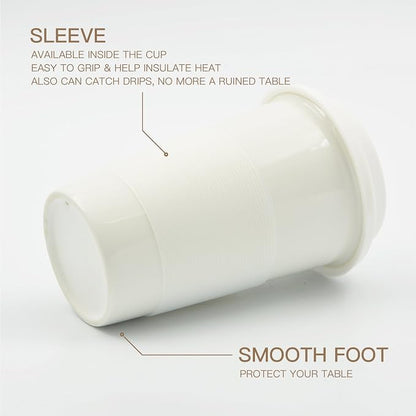 Double Wall Insulated Ceramic Cup, I Am Not a Paper Cup, Ceramic Travel Cup - Image 7