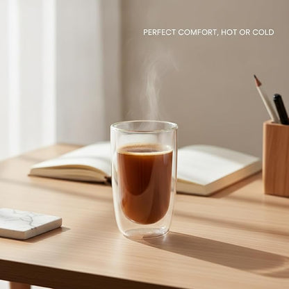 Double Wall Borosilicate Glass Mug - Image 2