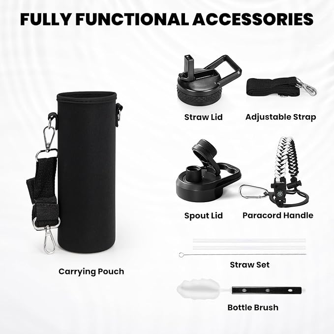 RAYMYLO Insulated Water Bottle 20 oz, Triple Wall Vacuum Stainless Steel | - Image 6